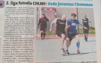 NÁSTUP: 2. liga futsalu CHLMF: Vede Juventus Chomutov