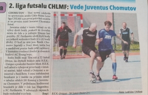 NÁSTUP: 2. liga futsalu CHLMF: Vede Juventus Chomutov