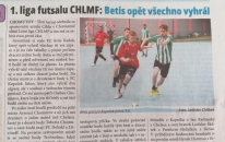NÁSTUP: 1. liga futsalu CHLMF: Betis opět všechno vyhrál