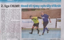 NÁSTUP: 2. liga futsalu CHLMF: Hned tři týmy vyhráli třikrát