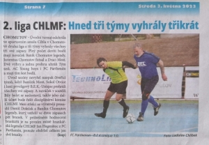 NÁSTUP: 2. liga futsalu CHLMF: Hned tři týmy vyhráli třikrát