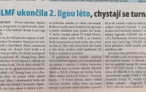 NÁSTUP: CHLMF ukončila 2. ligou léto, chystají se turnaje
