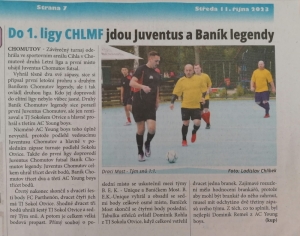 NÁSTUP: Do 1. ligy CHLMF jdou Juventus a Baník legendy