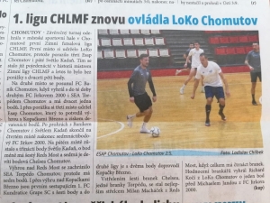 NÁSTUP: 1. ligu CHLMF znovu ovládla LoKo Chomutov