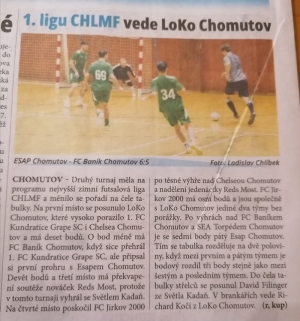 NÁSTUP: 1. ligu CHLMF vede LoKo Chomutov