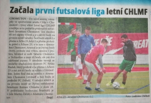 NÁSTUP: Začala první futsalová liga letní CHLMF