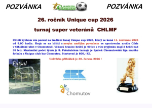POZVÁNKA NA UNIQUE CUP 2026